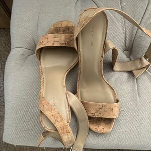 Ann Taylor Women's Cork block heel sandals